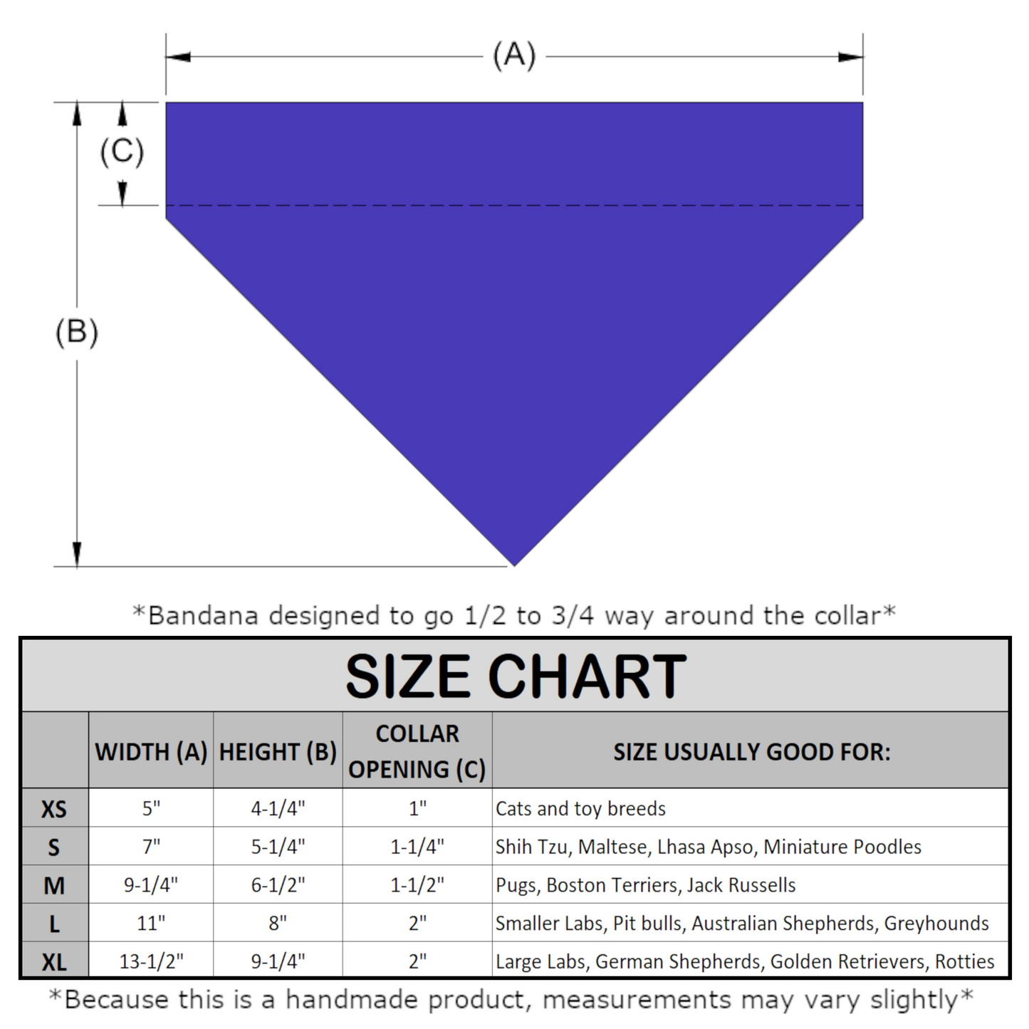 Mystery Box of (5) Over The Collar Bandana - Bundle
