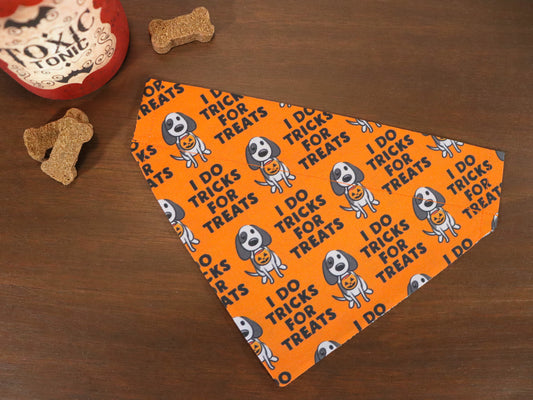 Halloween - Halloween "I Do Tricks for Treats" Bandana