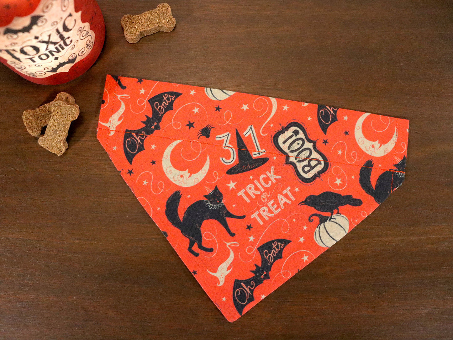 Halloween - Orange Treat or Treat Bandana