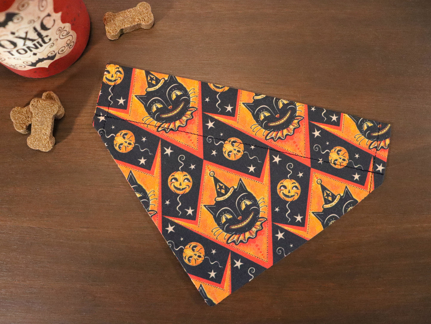 Halloween - Vintage Cats & Pumpkins Bandana