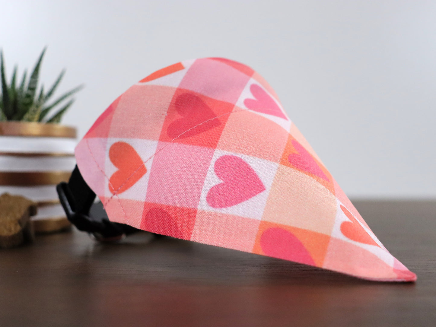 Valentine's Day - Gingham Hearts Bandana