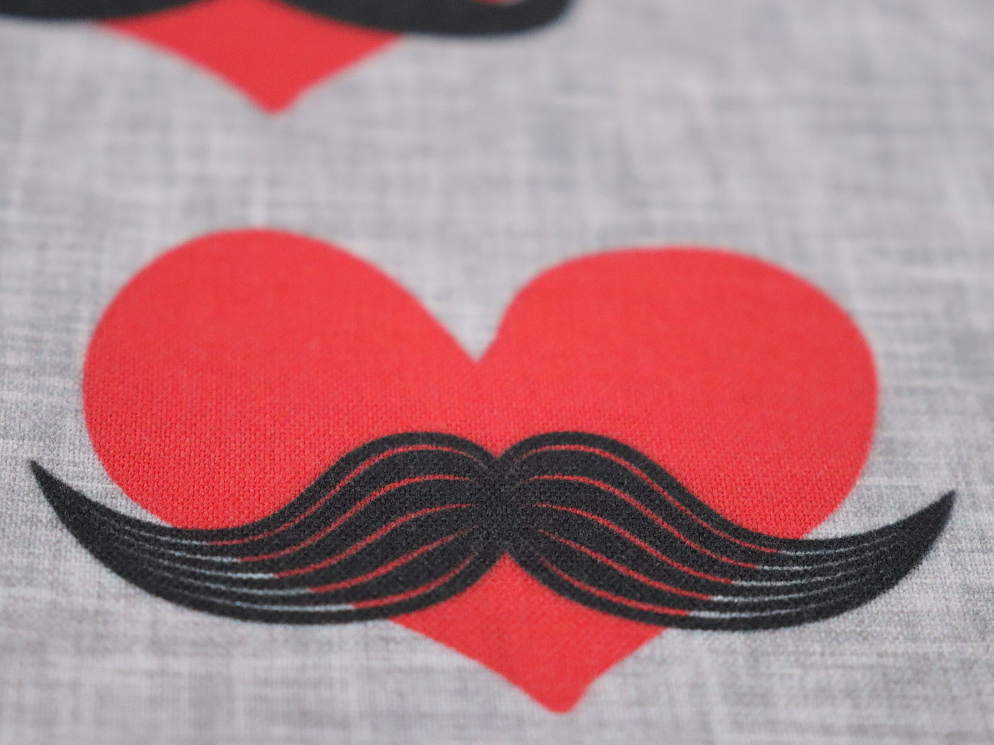 Valentine's Day - Mustache Hearts Bandana