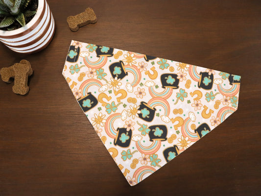 St. Patrick's Day - Vintage Rainbows Bandana