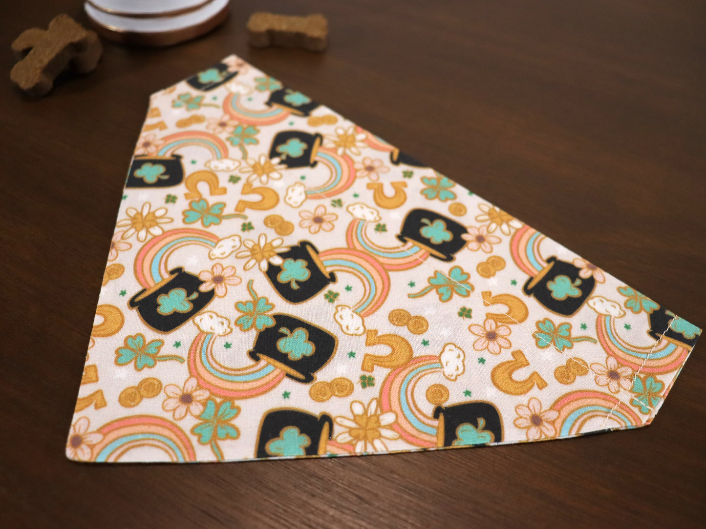 St. Patrick's Day - Vintage Rainbows Bandana