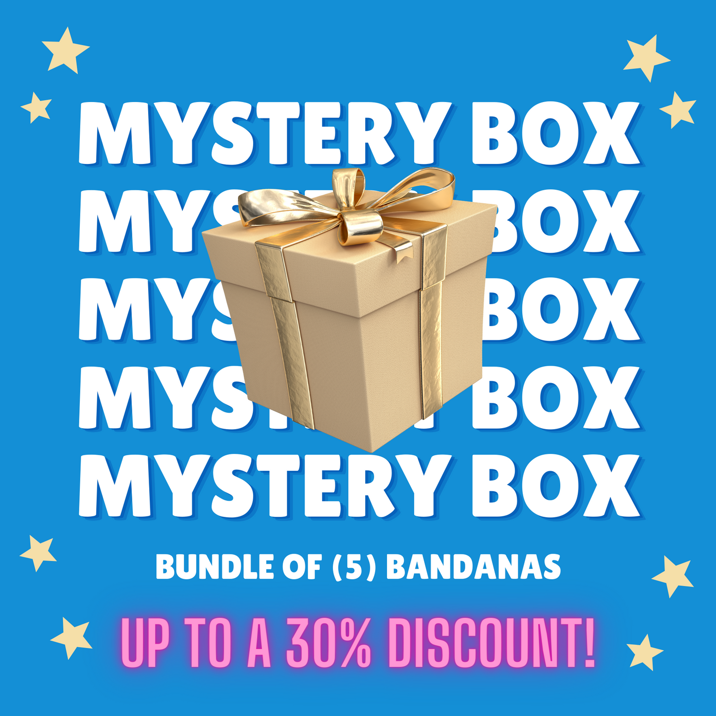 Mystery Box of (5) Over The Collar Bandana - Bundle