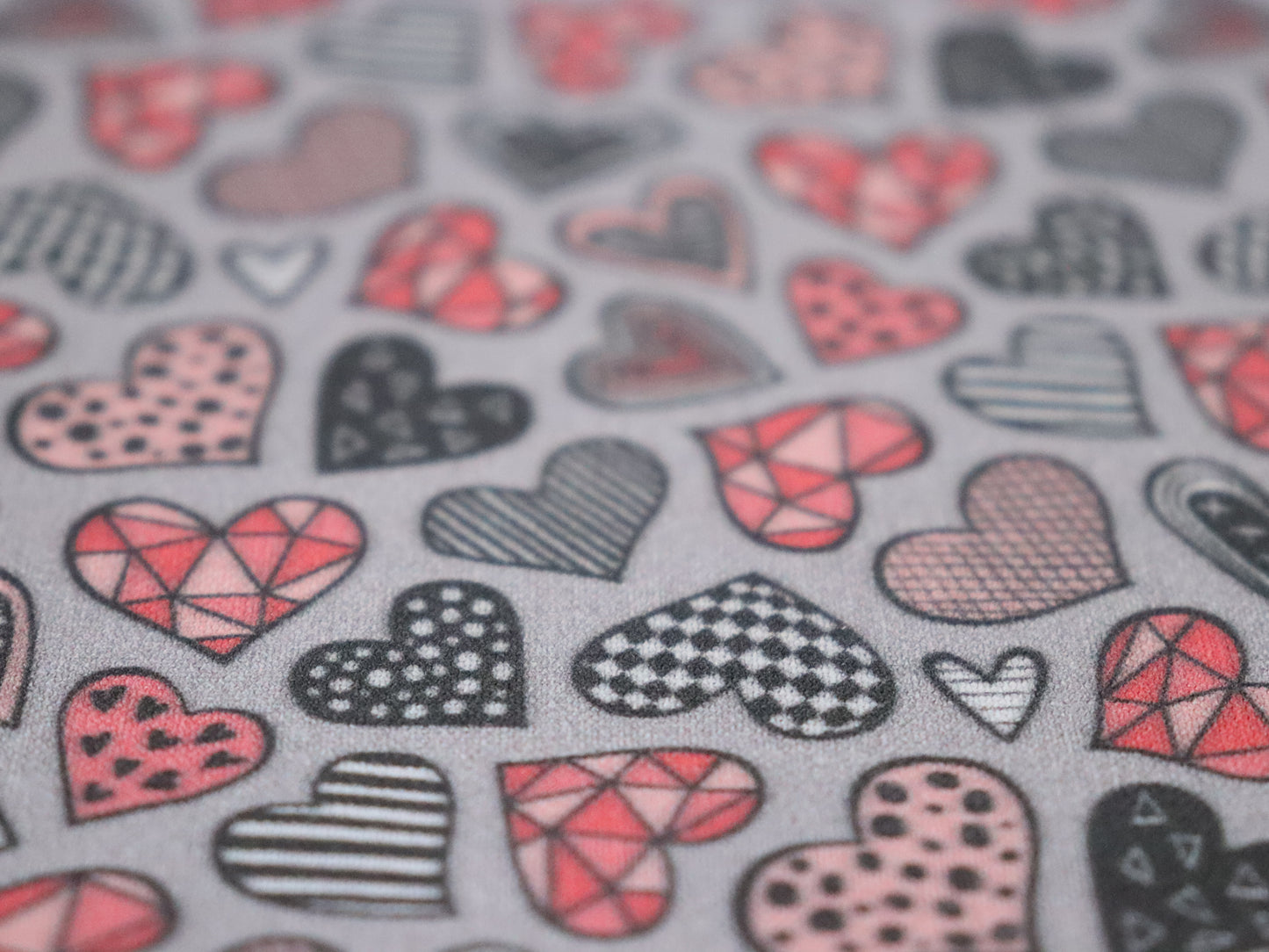 Valentine's Day - Geometric Hearts Bandana