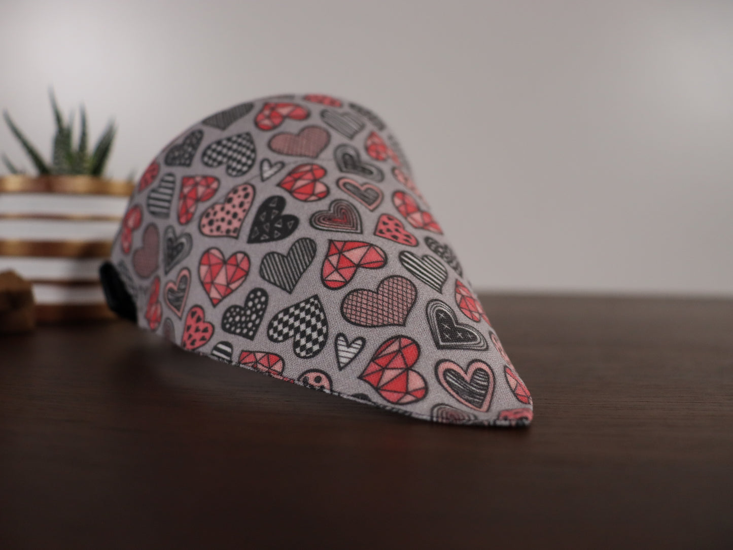 Valentine's Day - Geometric Hearts Bandana