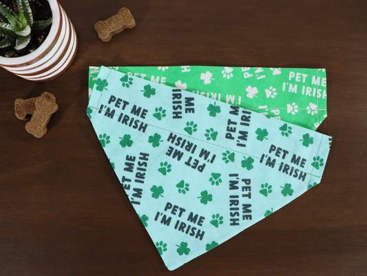 St. Patrick's Day - Pet Me I'm Irish Bandana