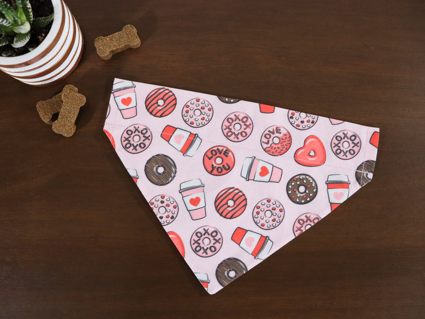 Valentine's Day - Teal or Pink Sweet Treats Bandana