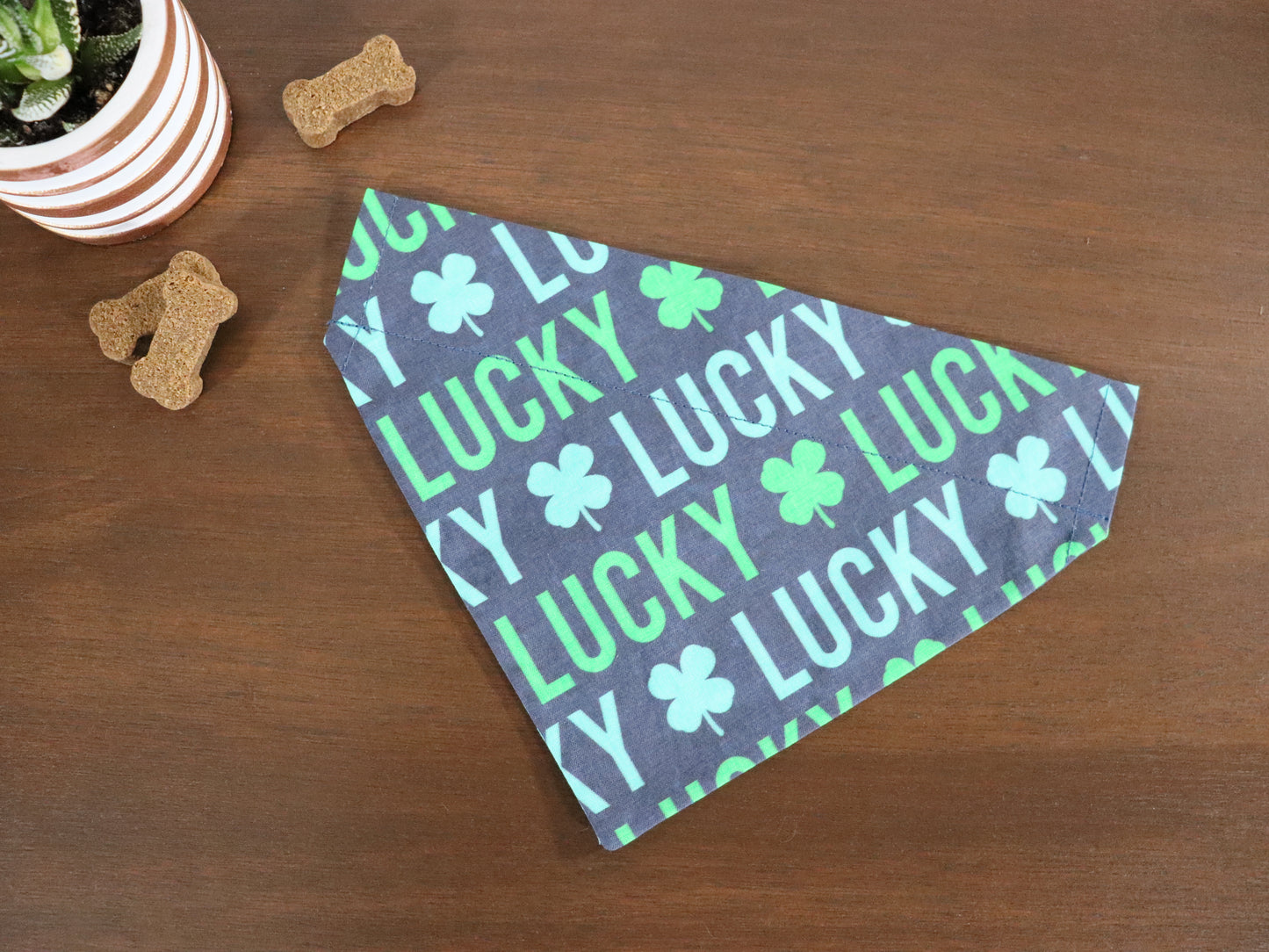 St. Patrick's Day - Lucky - Teal or Gold or Pink Bandana