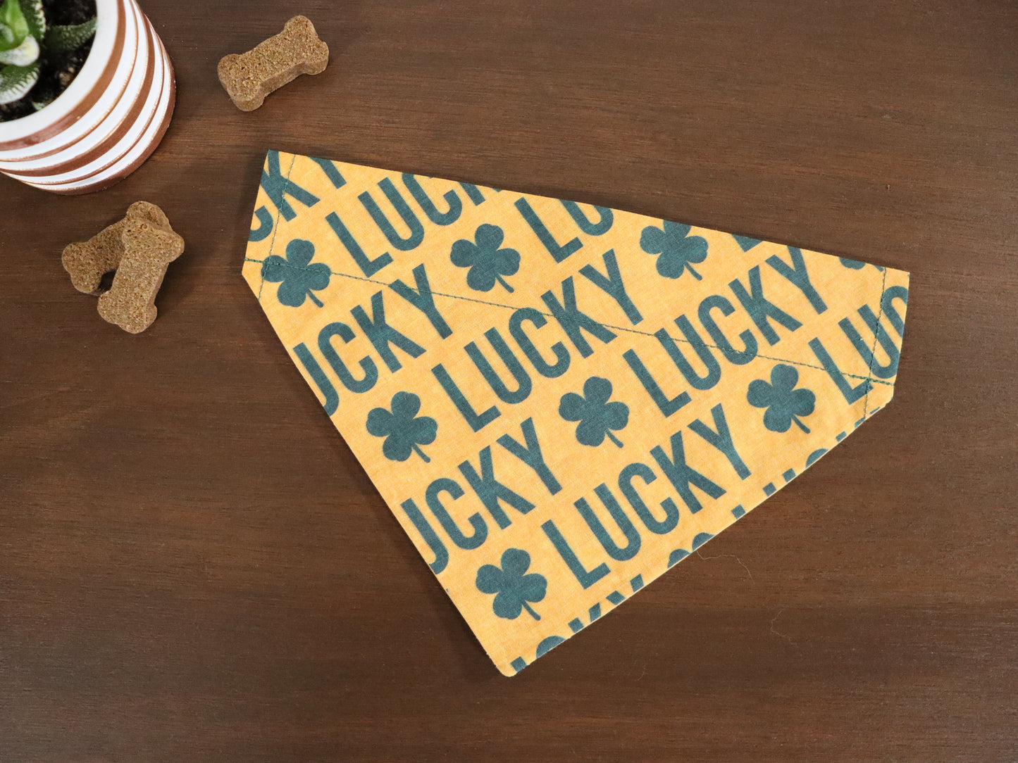 St. Patrick's Day - Lucky - Teal or Gold or Pink Bandana