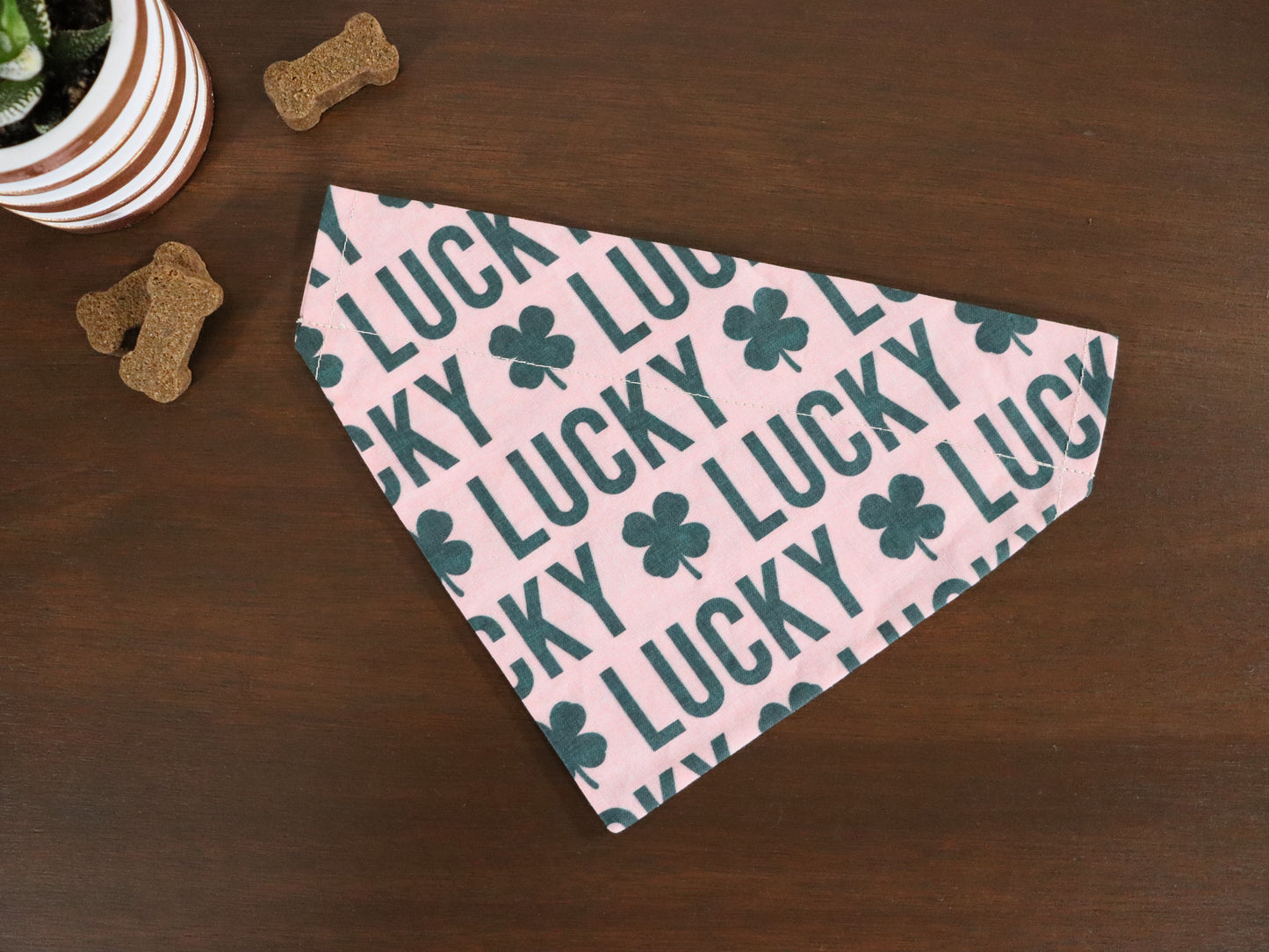 St. Patrick's Day - Lucky - Teal or Gold or Pink Bandana