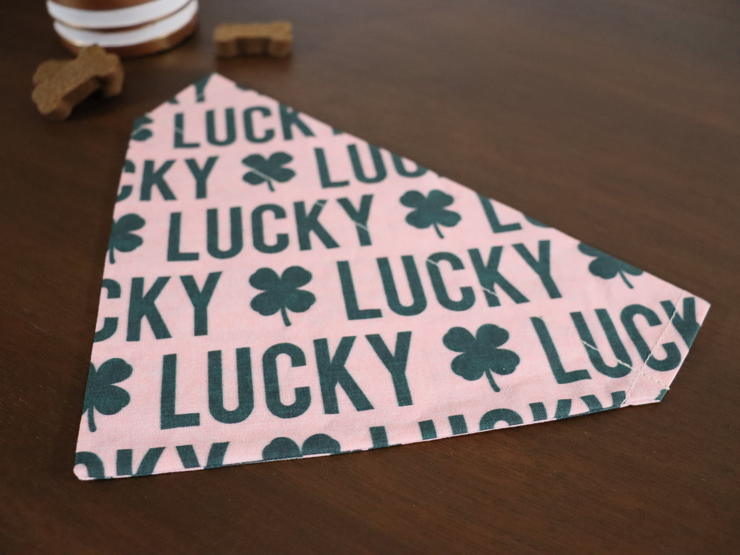 St. Patrick's Day - Lucky - Teal or Gold or Pink Bandana