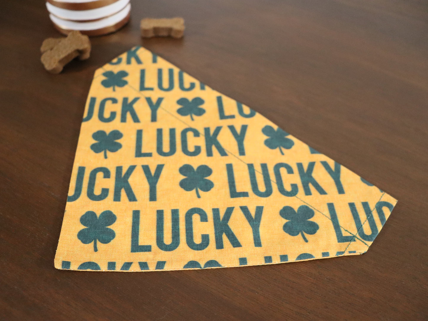 St. Patrick's Day - Lucky - Teal or Gold or Pink Bandana