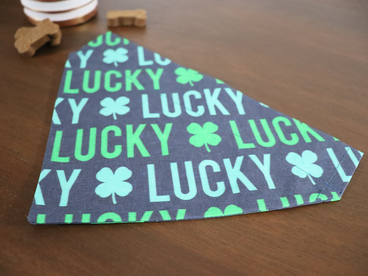 St. Patrick's Day - Lucky - Teal or Gold or Pink Bandana