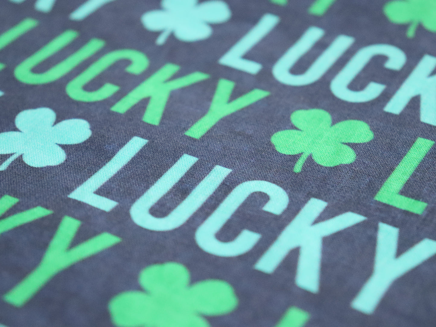 St. Patrick's Day - Lucky - Teal or Gold or Pink Bandana