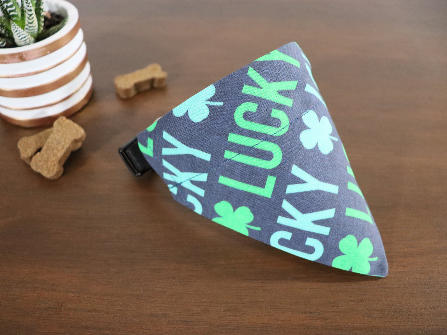 St. Patrick's Day - Lucky - Teal or Gold or Pink Bandana