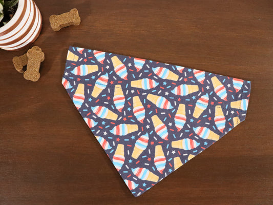 4th of July - Red White & Blue Ice Cream Bandana