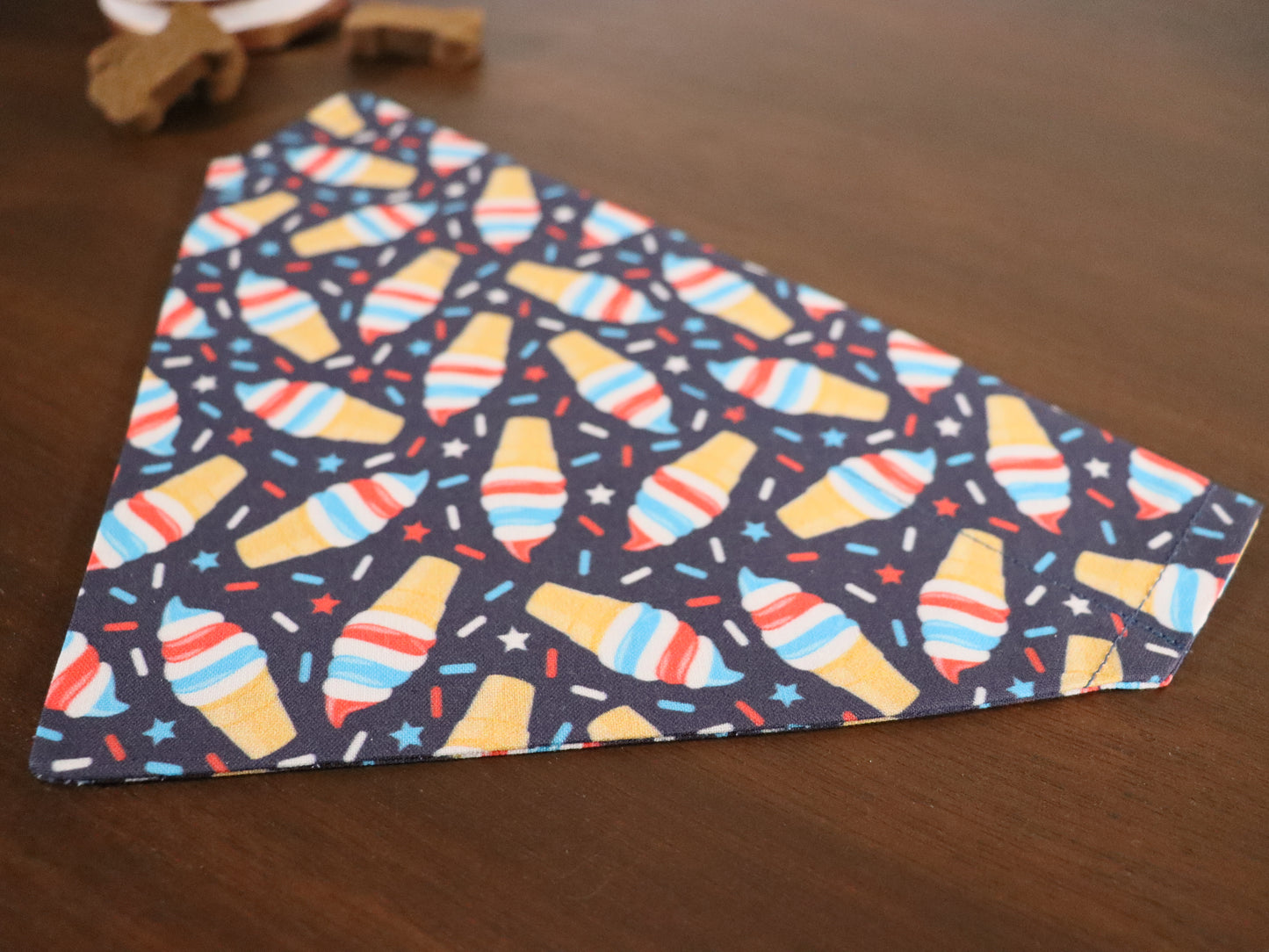 4th of July - Red White & Blue Ice Cream Bandana