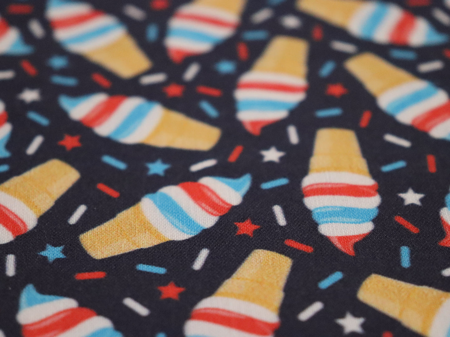 4th of July - Red White & Blue Ice Cream Bandana