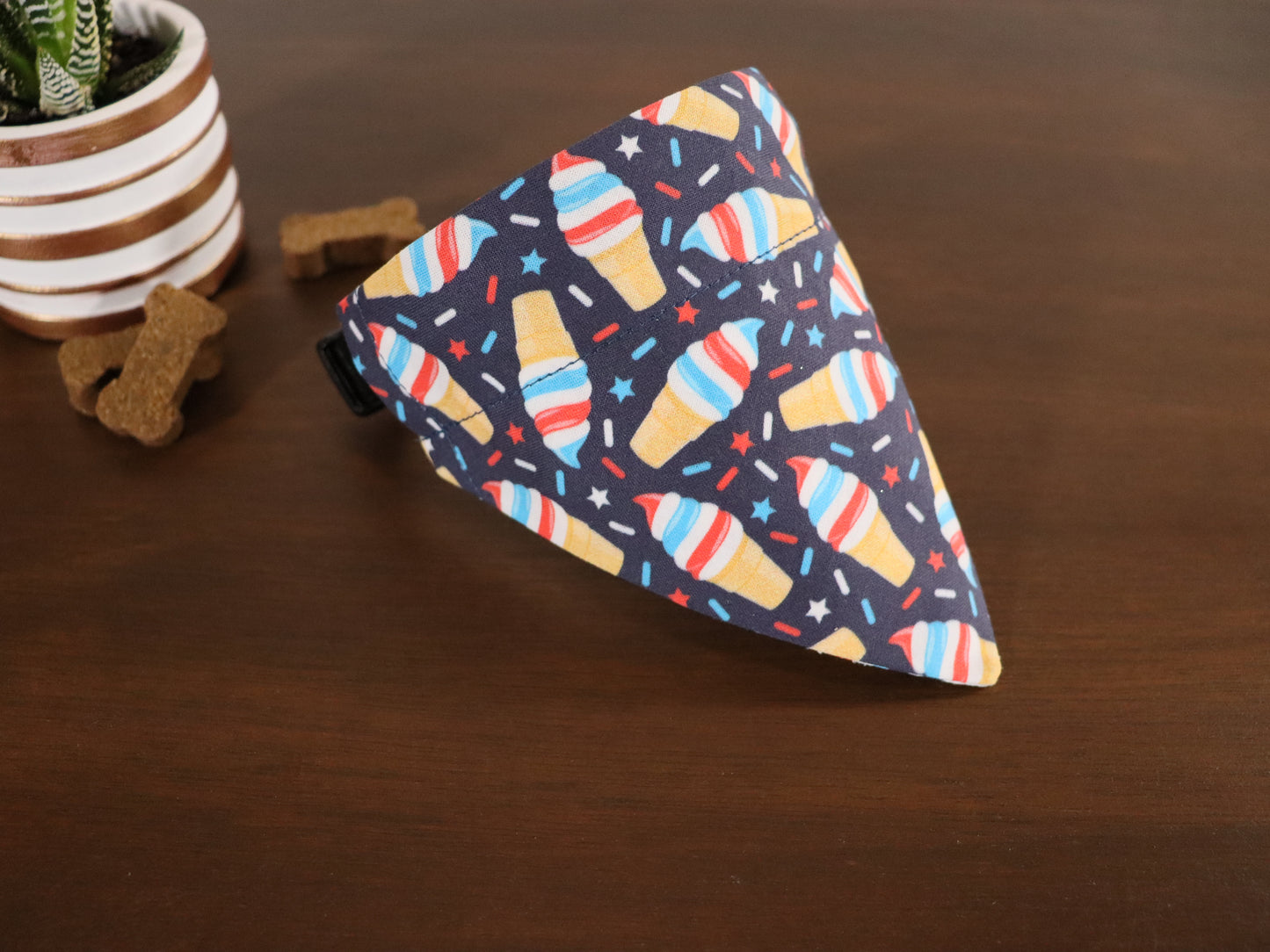 4th of July - Red White & Blue Ice Cream Bandana