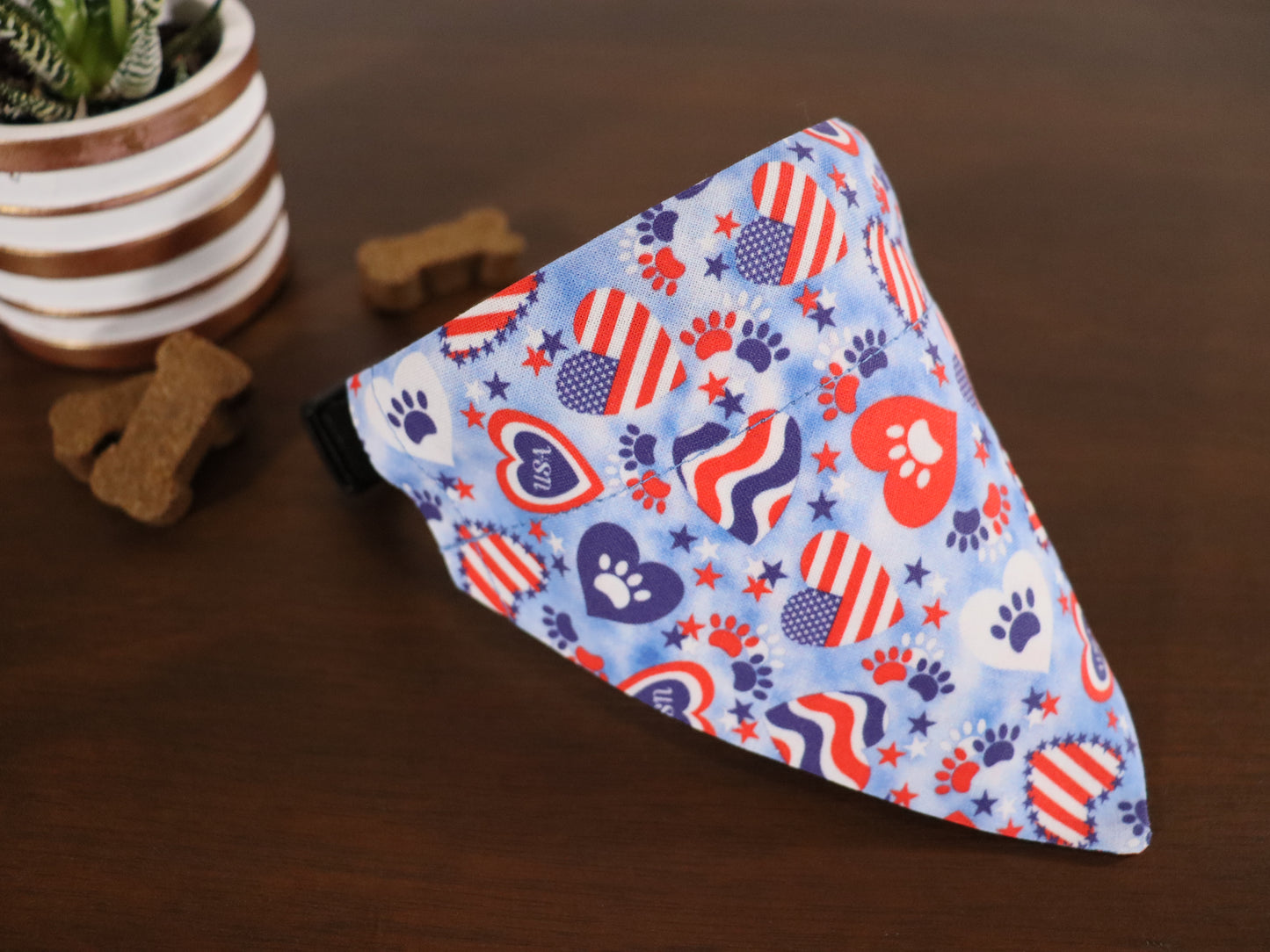 4th of July - Hearts and Flags Bandana