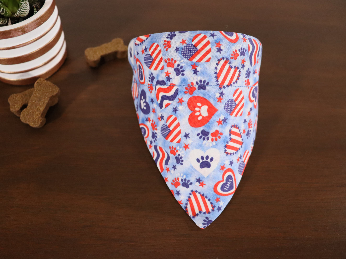 4th of July - Hearts and Flags Bandana