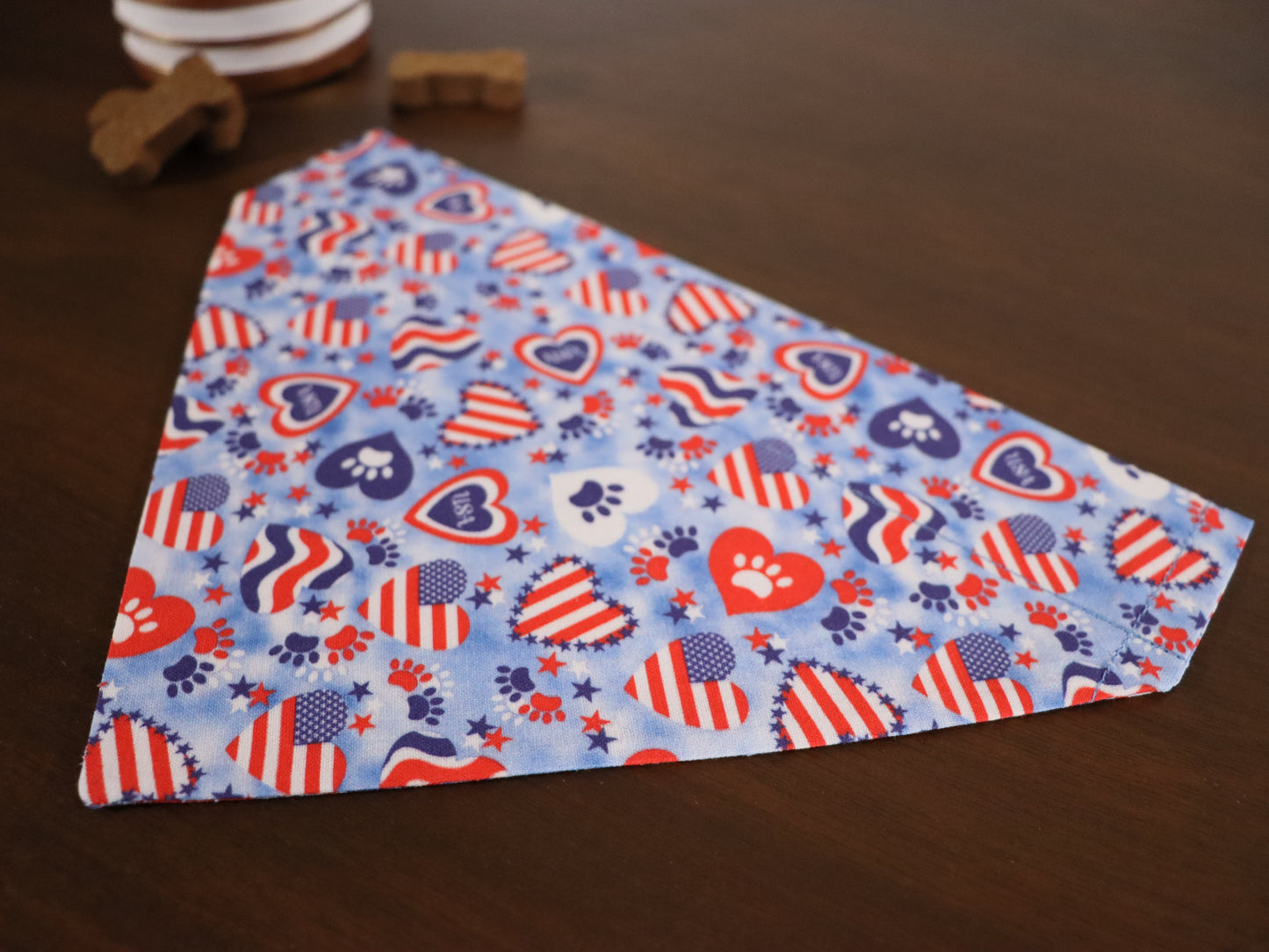 4th of July - Hearts and Flags Bandana