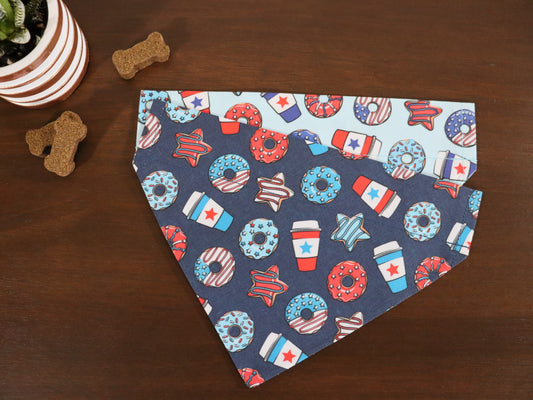 4th of July - Light Blue or Dark Blue Sweet Treats Bandana