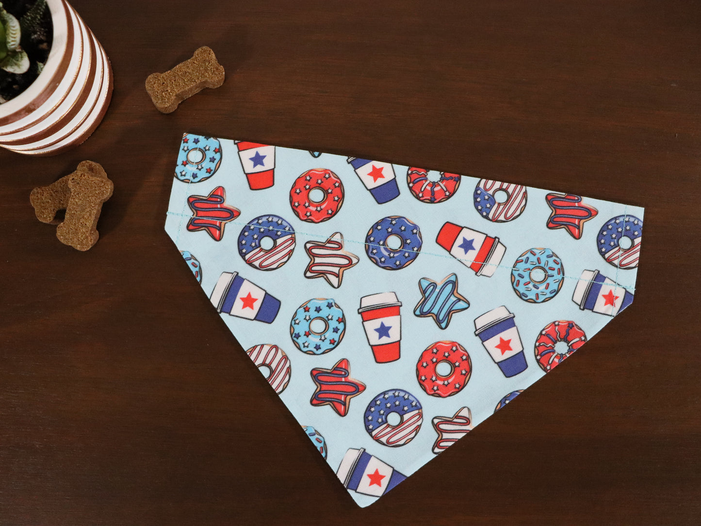 4th of July - Light Blue or Dark Blue Sweet Treats Bandana