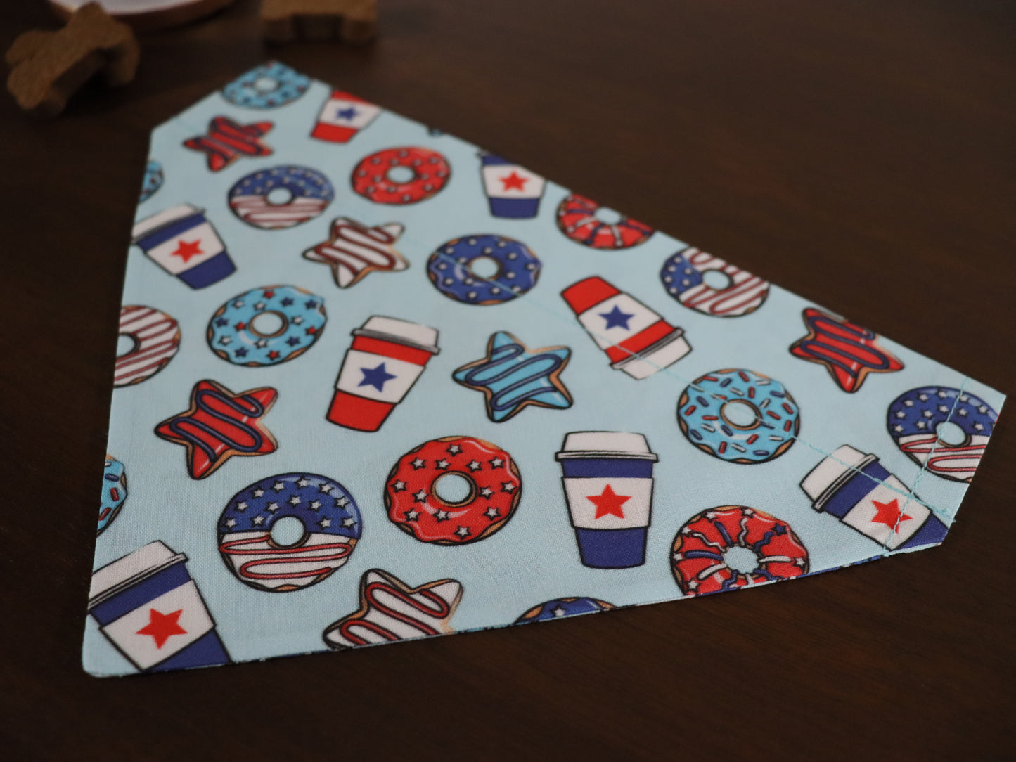 4th of July - Light Blue or Dark Blue Sweet Treats Bandana