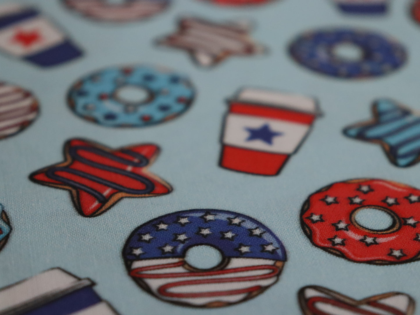 4th of July - Light Blue or Dark Blue Sweet Treats Bandana