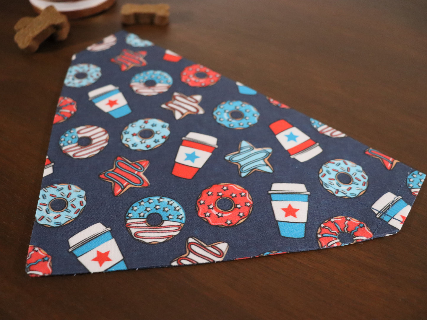 4th of July - Light Blue or Dark Blue Sweet Treats Bandana