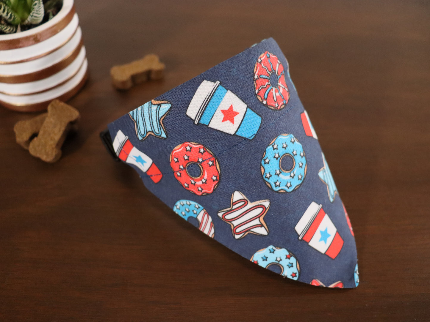 4th of July - Light Blue or Dark Blue Sweet Treats Bandana