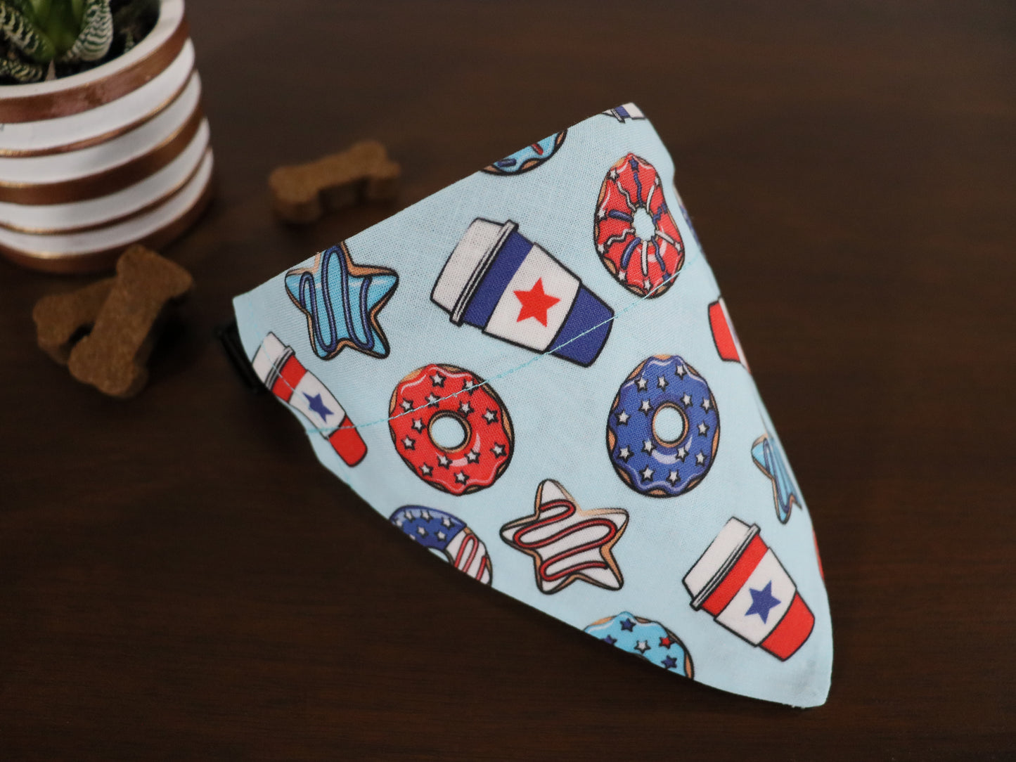 4th of July - Light Blue or Dark Blue Sweet Treats Bandana